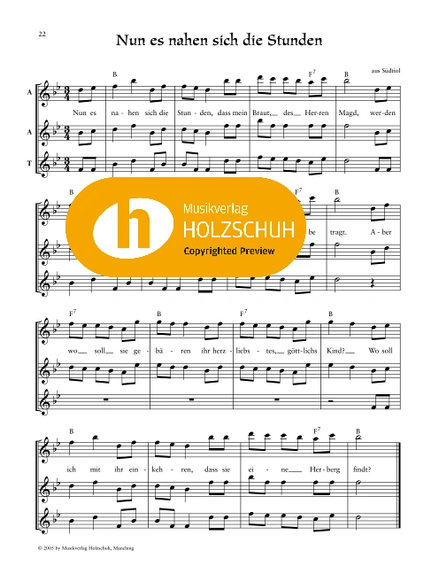 Nun es nahen sich die Stunden